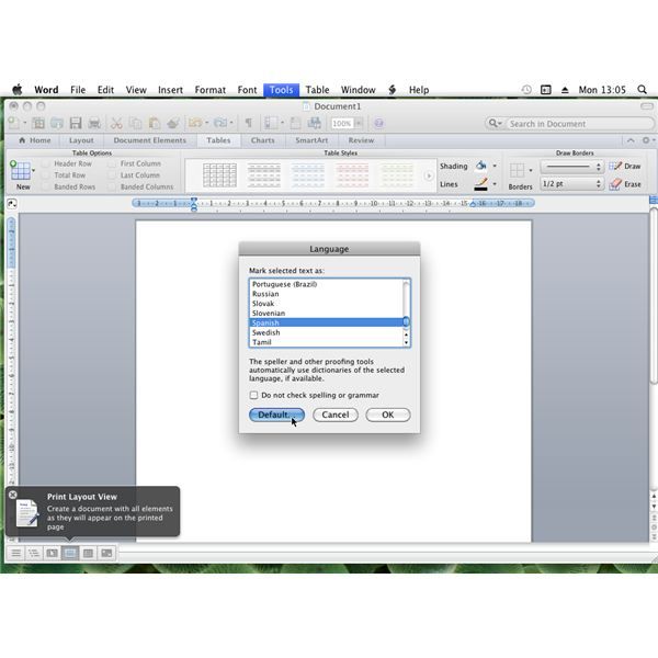 spelling checker for word mac 2011